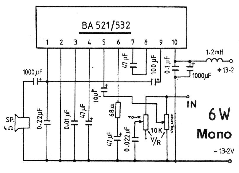 Amplifier Circuits - Audio Amp electronic Schematics, Page 6 - Links